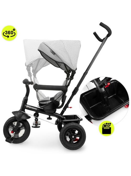 Tricycle evolutif bébé 1-4 ans, vélo enfant pliable, poignée confortable, poussoir, siège réversible - Kiabi Tricycle evolutif bébé 1-4 ans, vélo enfant pliable, poignée confortable, poussoir, siège réversible - Kiabi