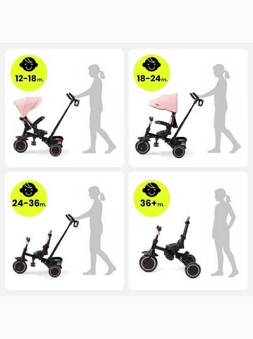 Tricycle évolutif enfant hypermotion tobi timber pliable avec guidon parental - Kiabi Tricycle évolutif enfant hypermotion tobi timber pliable avec guidon parental - Kiabi