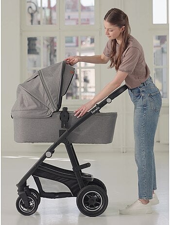 Trio kinderwagen LIONELO Bianka– Tot 22 kg – Set met kinderwagen, reiswieg, autostoel en accessoires