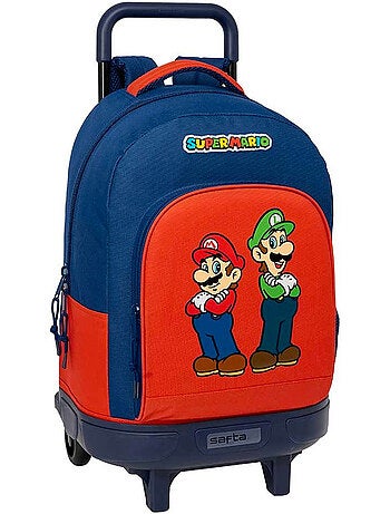 Trolley cartable à roulettes super mario mamma mia polyester 600d 22 l