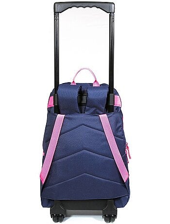 Trolley rugzak De Kat Lililou 45 cm met 2 vakken met ritssluiting