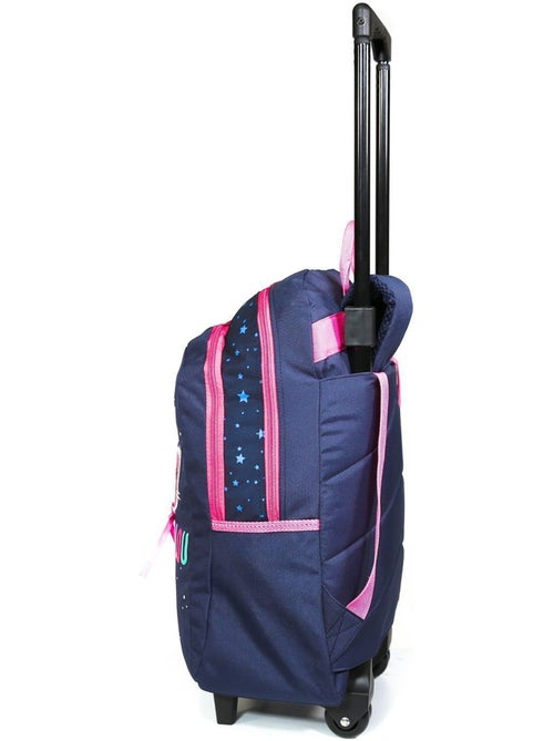 Trolley rugzak De Kat Lililou 45 cm met 2 vakken met ritssluiting - Kiabi Trolley rugzak De Kat Lililou 45 cm met 2 vakken met ritssluiting - Kiabi