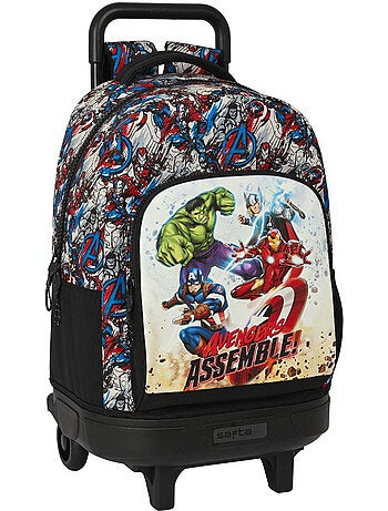 Trolley School Avengers Assemble met tas afneembaar 45 cm