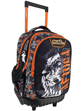 Trolley school Leeuw Animal Planet Africa Wild 3 vakken 45 cm