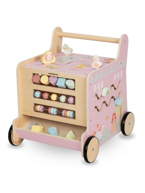 Trotteur bébé en bois, jouet éducatif montessori, trieur, boulier, chiffres, roues antidérapantes - Kiabi