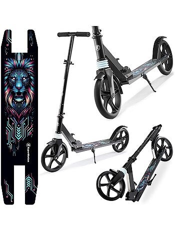 Trottinette 2 roues pliable enfants ados roues 200 mm avec suspension – hypermotion