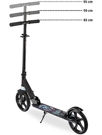 Trottinette 2 roues pliable enfants ados roues 200 mm avec suspension – hypermotion