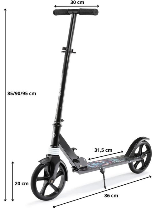 Trottinette 2 roues pliable enfants ados roues 200 mm avec suspension – hypermotion - Kiabi Trottinette 2 roues pliable enfants ados roues 200 mm avec suspension – hypermotion - Kiabi