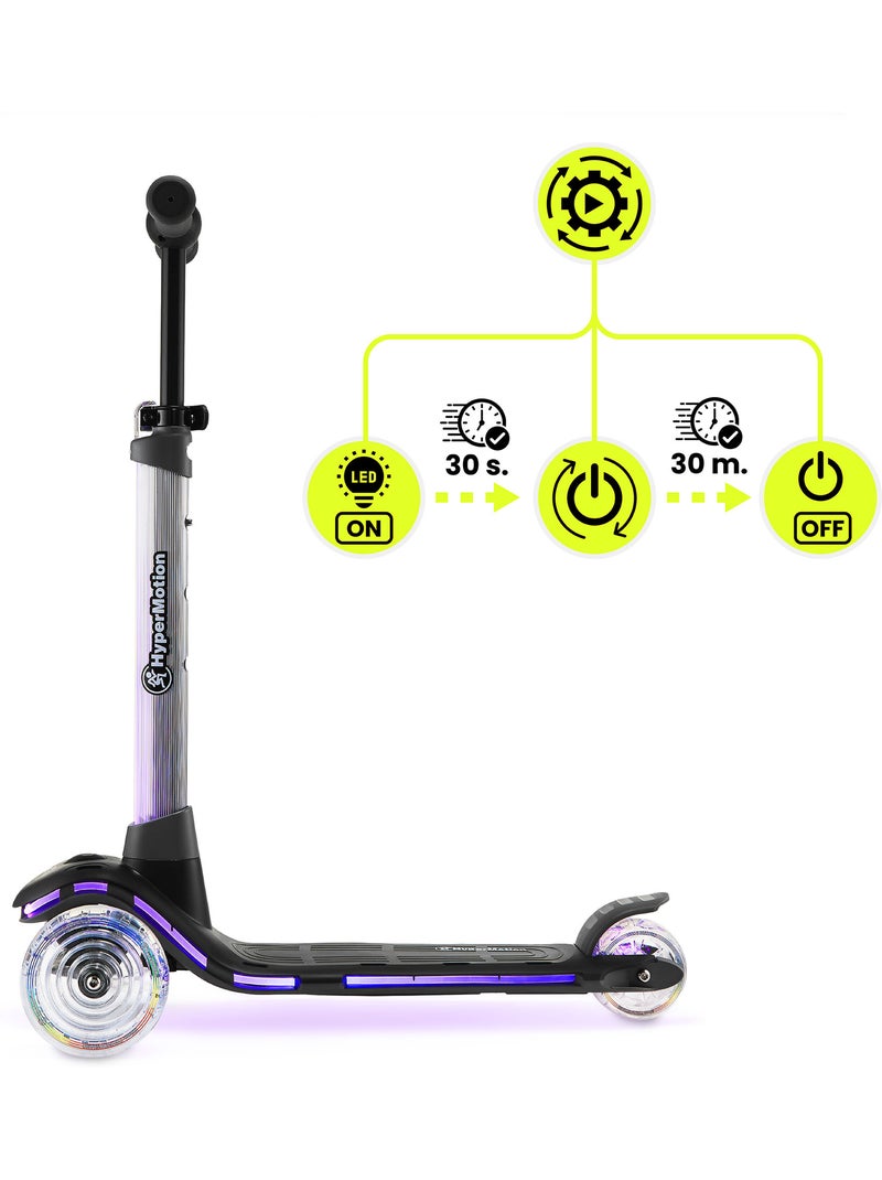 Trottinette 3 roues hypermotion becky led dès 3 ans Noir - Kiabi