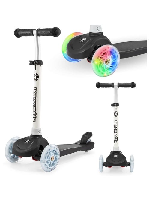 Trottinette 3 roues lumineuses led réglable 50kg hypermotion - Kiabi Trottinette 3 roues lumineuses led réglable 50kg hypermotion - Kiabi
