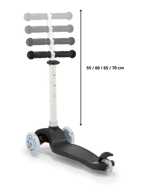 Trottinette 3 roues lumineuses led réglable 50kg hypermotion - Kiabi Trottinette 3 roues lumineuses led réglable 50kg hypermotion - Kiabi