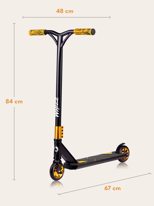 Trottinette acrobatique - LIONELO Whizz - Guidon large - Roulements ABEC-9 - Noir - Kiabi Trottinette acrobatique - LIONELO Whizz - Guidon large - Roulements ABEC-9 - Noir - Kiabi