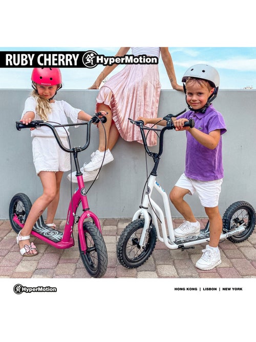 Trottinette enfant +5 hypermotion 115x56x89 cm roues 12" - charge 50 kg double frein montage facile - Kiabi Trottinette enfant +5 hypermotion 115x56x89 cm roues 12" - charge 50 kg double frein montage facile - Kiabi