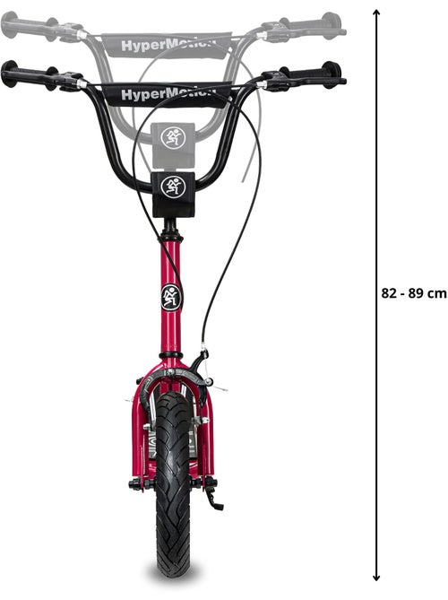 Trottinette enfant +5 hypermotion 115x56x89 cm roues 12" - charge 50 kg double frein montage facile - Kiabi Trottinette enfant +5 hypermotion 115x56x89 cm roues 12" - charge 50 kg double frein montage facile - Kiabi