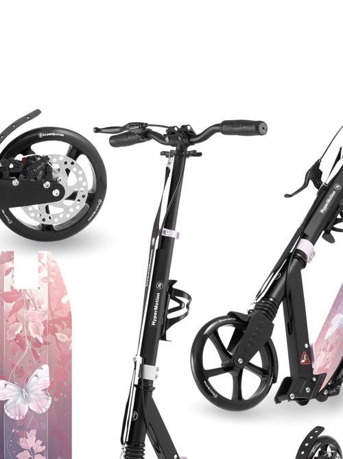 Trottinette enfant jusqu'à 100kg - 2 amortisseurs - pliable - 2 freins- aluminium- abec-7 - Kiabi Trottinette enfant jusqu'à 100kg - 2 amortisseurs - pliable - 2 freins- aluminium- abec-7 - Kiabi