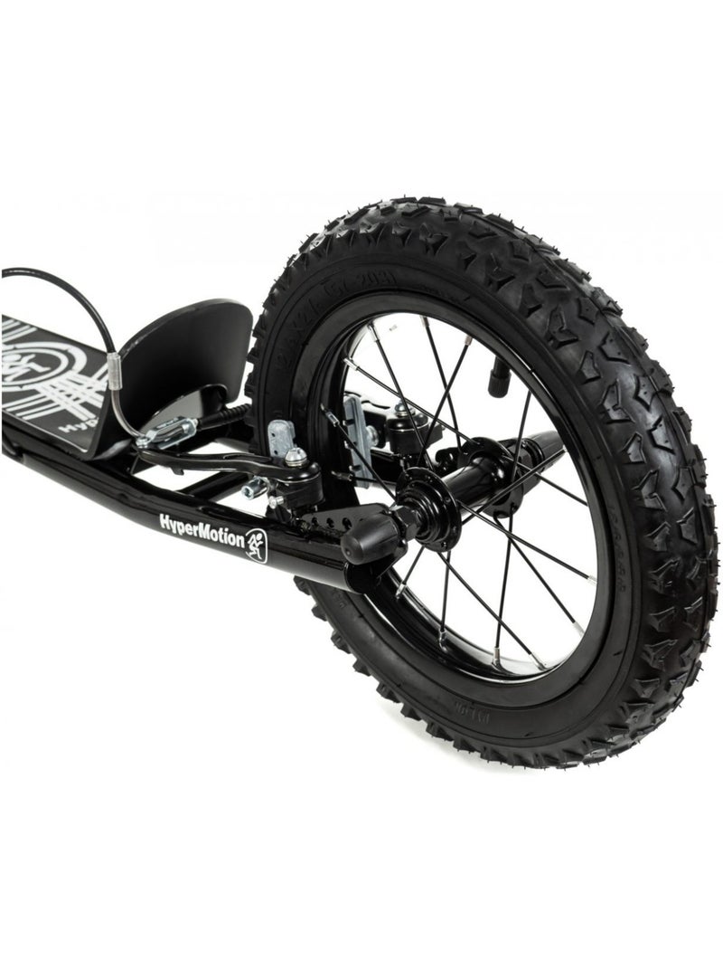 Trottinette enfant viva 12 noir avec grandes roues gonflables 12 pouces Noir - Kiabi