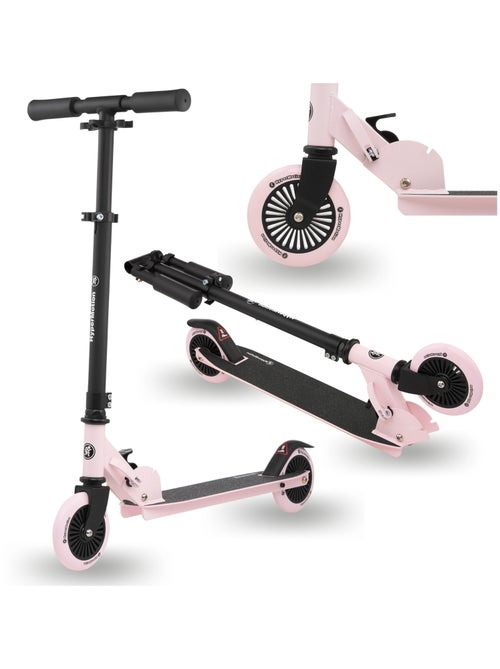 Trottinette enfants 3-8 ans pliable, max 40 kg, barre réglable, roues en polyuréthane - Kiabi Trottinette enfants 3-8 ans pliable, max 40 kg, barre réglable, roues en polyuréthane - Kiabi