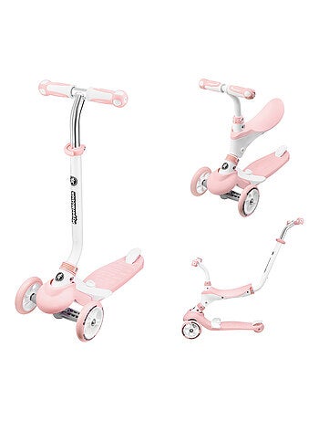 Trottinette évolutive 3-en-1 draisienne et poussoir hypermotion