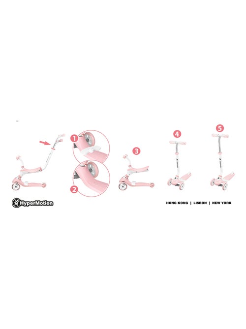 Trottinette évolutive 3-en-1 draisienne et poussoir hypermotion - Kiabi Trottinette évolutive 3-en-1 draisienne et poussoir hypermotion - Kiabi