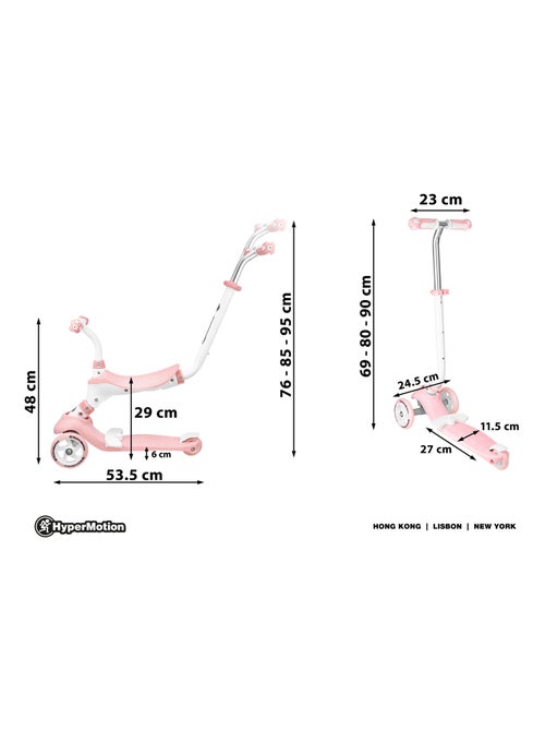 Trottinette évolutive 3-en-1 draisienne et poussoir hypermotion - Kiabi Trottinette évolutive 3-en-1 draisienne et poussoir hypermotion - Kiabi