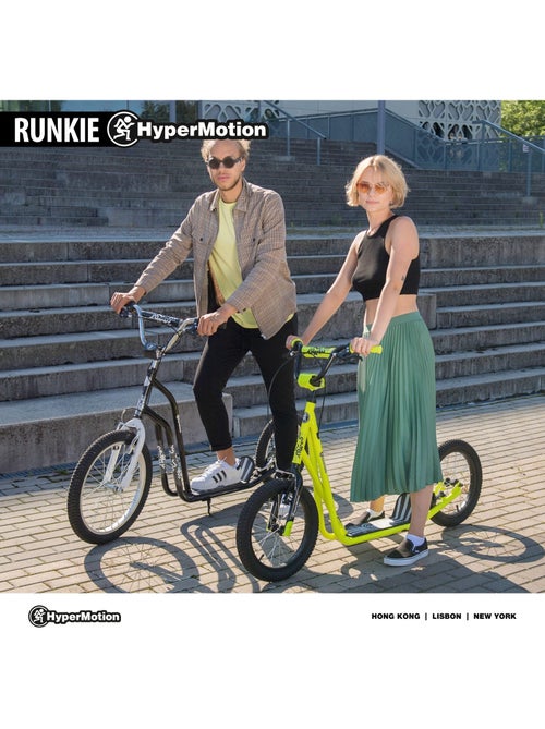 Trottinette hypermotion 142x56x90 cm 2 roues enfant +8 - charge 100 kg acier v-brake montage facile - Kiabi Trottinette hypermotion 142x56x90 cm 2 roues enfant +8 - charge 100 kg acier v-brake montage facile - Kiabi