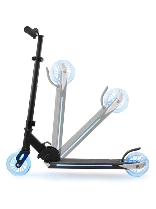 Trottinette led pliable légère roues 125mm 50kg hypermotion - Kiabi Trottinette led pliable légère roues 125mm 50kg hypermotion - Kiabi