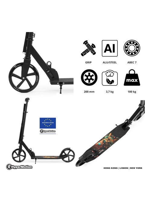 Trottinette pliable aluminium abec-7 max 100kg hypermotion - Kiabi Trottinette pliable aluminium abec-7 max 100kg hypermotion - Kiabi