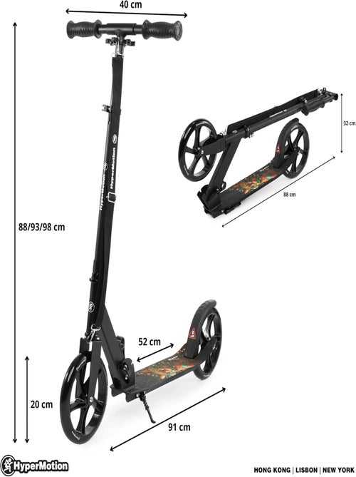 Trottinette pliable aluminium abec-7 max 100kg hypermotion - Kiabi Trottinette pliable aluminium abec-7 max 100kg hypermotion - Kiabi