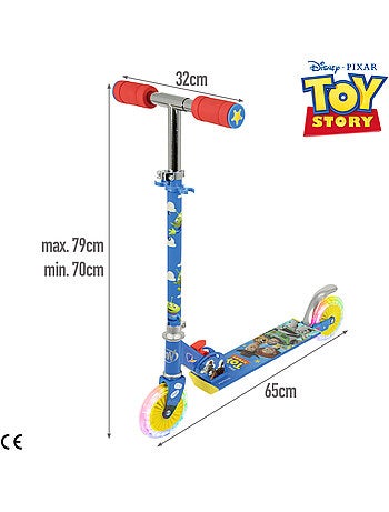 Trottinette pliable toy story à 2 roues avec lumières