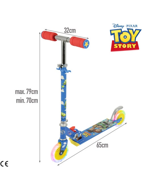 Trottinette pliable toy story à 2 roues avec lumières - Kiabi Trottinette pliable toy story à 2 roues avec lumières - Kiabi