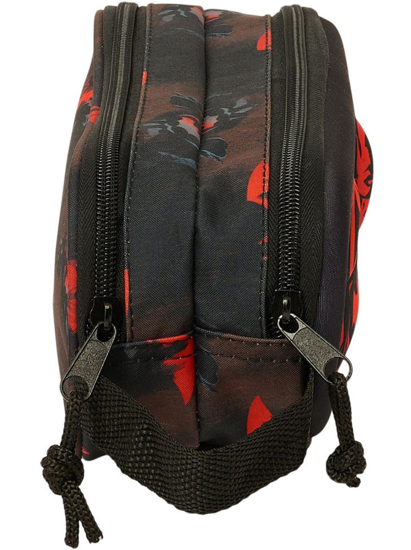 Trousse 2 compartiments zippée Batman style 3D 21 cm 1 L Noir Rose foncé Bleu - Kiabi