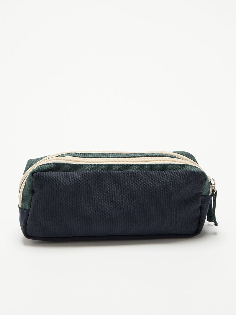 Trousse à double compartiment Bleu - Kiabi