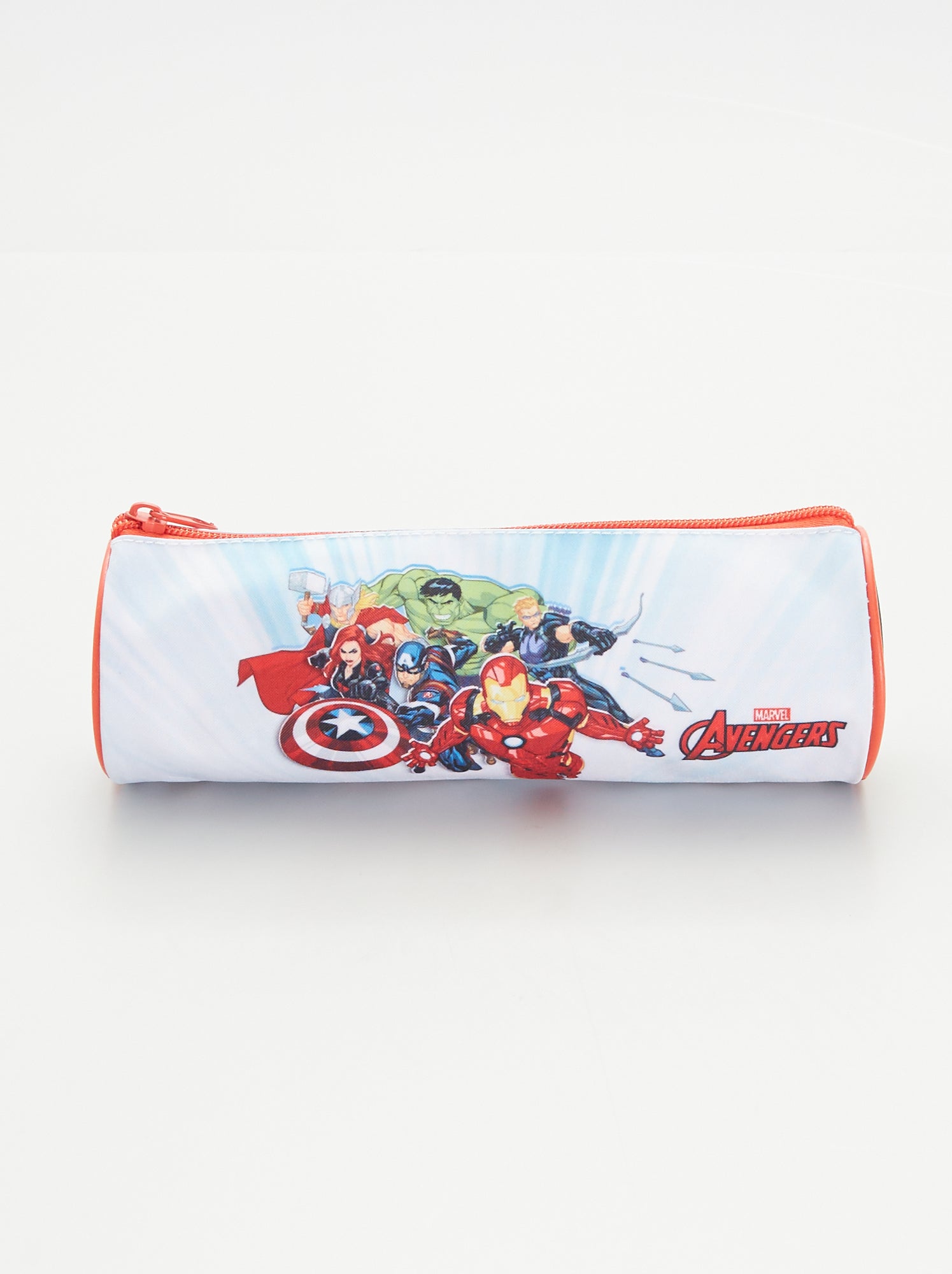 Trousse Avengers Power Team - Bleue, Avec Motifs Captain America Et Super-héros, Pour école Ou Loisirs