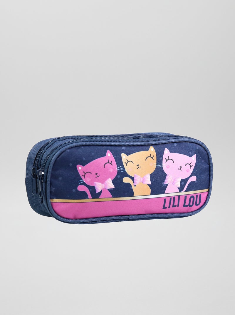 Trousse 'chats' bleu - Kiabi