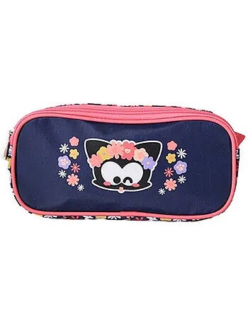 Trousse 'Chien et Chat' – Rectangulaire Chacha 2 Compartiments – 22 cm