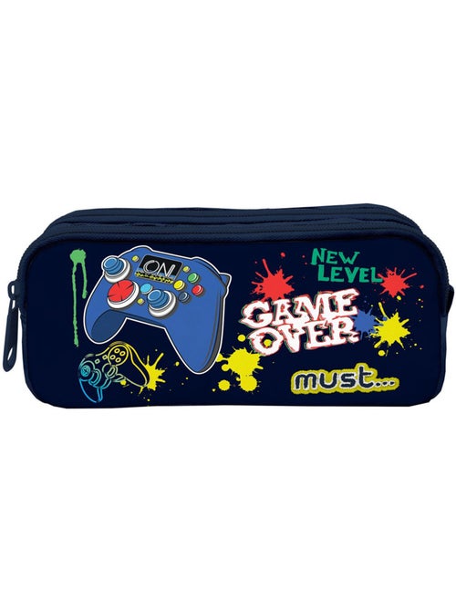 Trousse CMP motif jeu vidéo Game Over en tissu 2 compartiments - Kiabi Trousse CMP motif jeu vidéo Game Over en tissu 2 compartiments - Kiabi