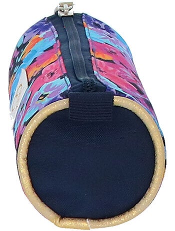 Trousse cylindrique textile imprimé floral Ettavee