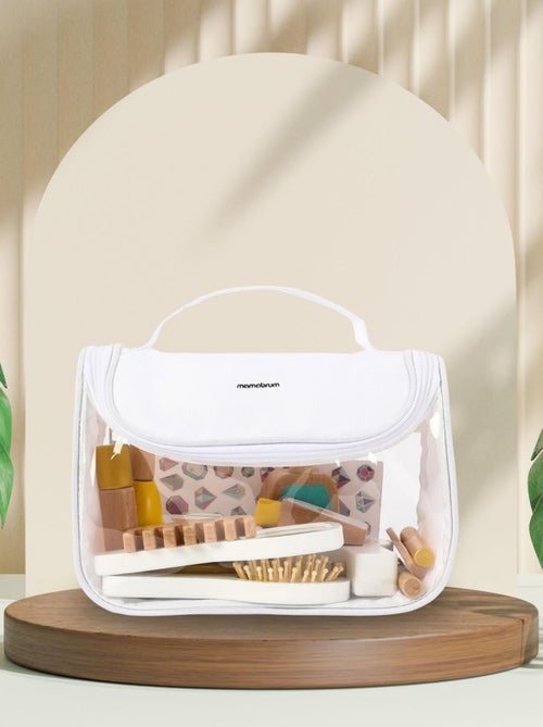 Trousse de maquillage enfant bois 15 accessoires mamabrum - Kiabi