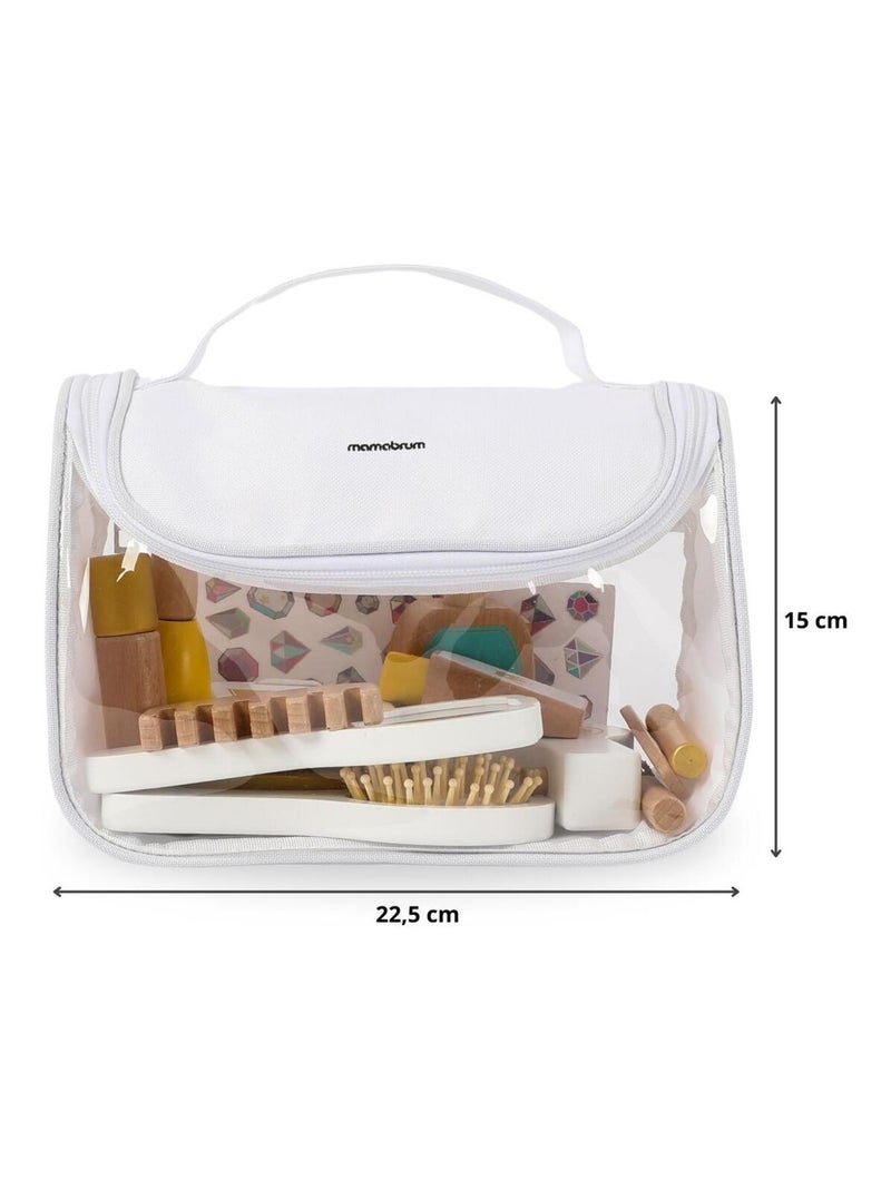 Trousse de maquillage enfant bois 15 accessoires mamabrum N/A - Kiabi