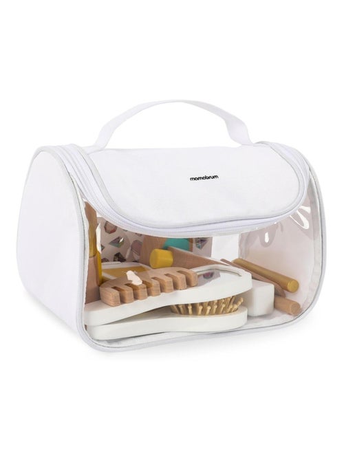 Trousse de maquillage enfant bois 15 accessoires mamabrum - Kiabi