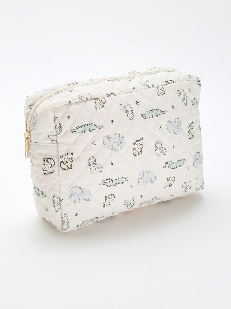 Trousse de rangement matelassée Blanc - Kiabi