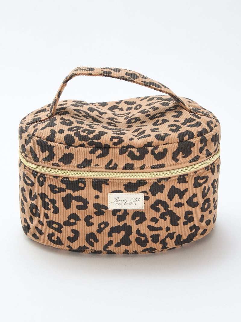 Trousse de toilette - Vanity - motif léopard Marron - Kiabi