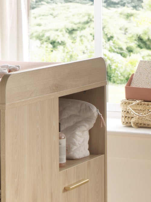 Trousse de toilette en coton matelassé et 6 carrés éponge - sauthon - Kiabi