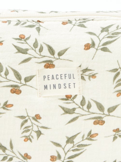 Trousse de toilette en gaze de coton - Kiabi