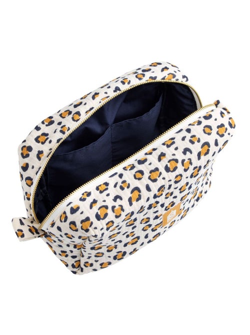 Trousse de toilette en gaze de coton imprimé léopard - sauthon - Kiabi