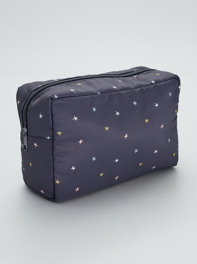 Trousse de toilette imprimé 'étoiles' Noir - Kiabi