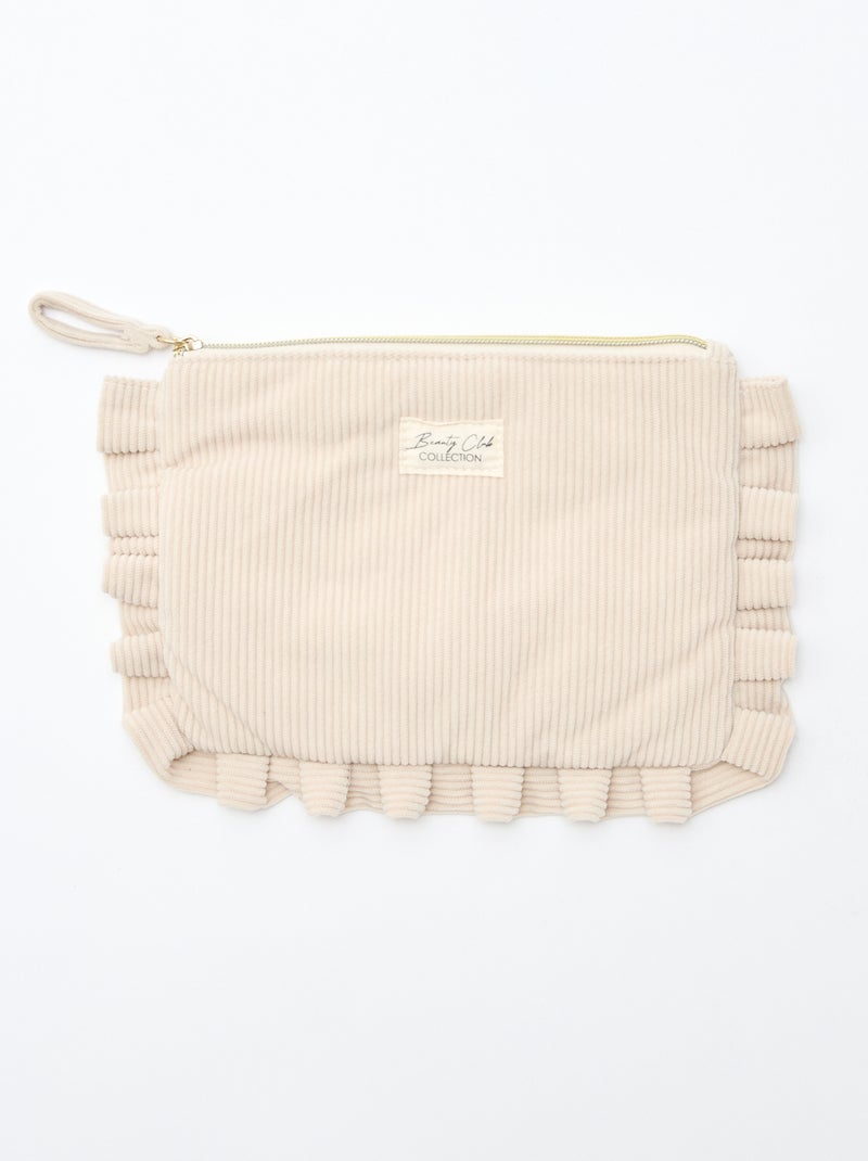 Trousse de toilette maillée Beige - Kiabi