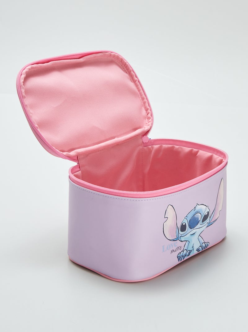 Trousse de toilette 'Stitch' Violet - Kiabi