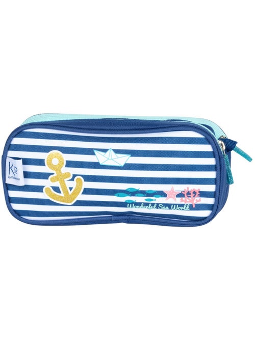 Trousse double compartiment rectangulaire 'KIP Sea' 22 cm – KID'ABORD - Kiabi Trousse double compartiment rectangulaire 'KIP Sea' 22 cm – KID'ABORD - Kiabi