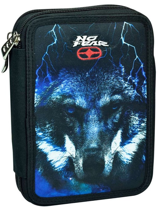 Trousse double zippée loup de la nuit CMP en matériaux résistants - Kiabi Trousse double zippée loup de la nuit CMP en matériaux résistants - Kiabi